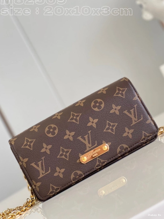 VUITTON Chain LOUIS On Lily Wallet 0710